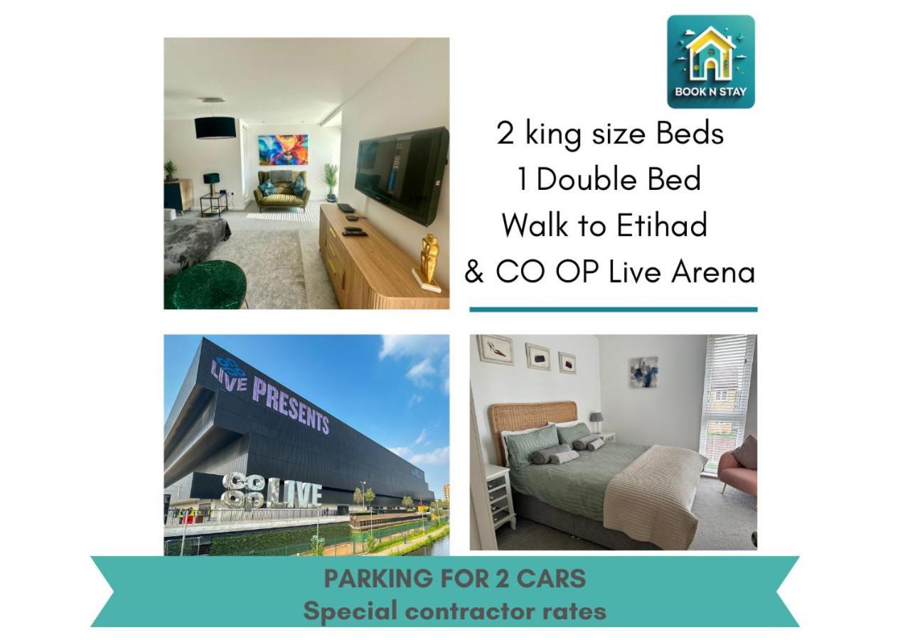 Ao & Etihad Stadium 6 Guest Stay- 3 Bedroom Central House With Parking & Wi Fi Manchester Exterior foto